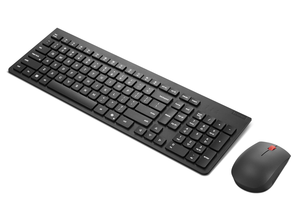 Lenovo Essential Wireless Keyboard and Mouse Gen2 Combo - 2.40GHz / 1600 dpi / Optical / USB Wireless Receiver - Arabic/English Keys