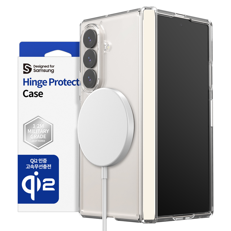 Araree Duple 360 Magsafe Cover For Z Fold 8 Ultra-Clear Cream