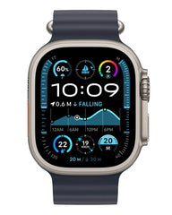 APPLE WATCH ULTRA 2 GPS + CELLULAR 49MM NATURAL TITANIUM CASE WITH NAVY OCEAN BAND