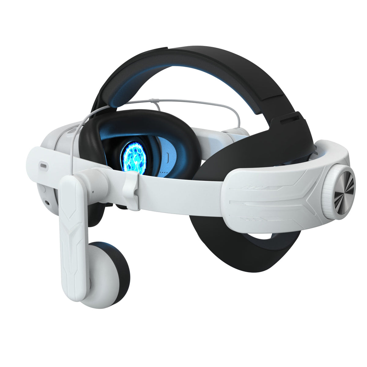 Gamax Adjustable Headmount with Earphones for Meta Quest 3 - White