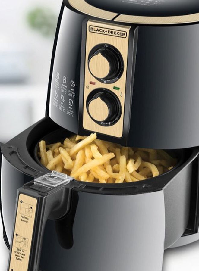 Black & Decker Manual Air Fryer 4L/1.2Kg  - AF300-B5