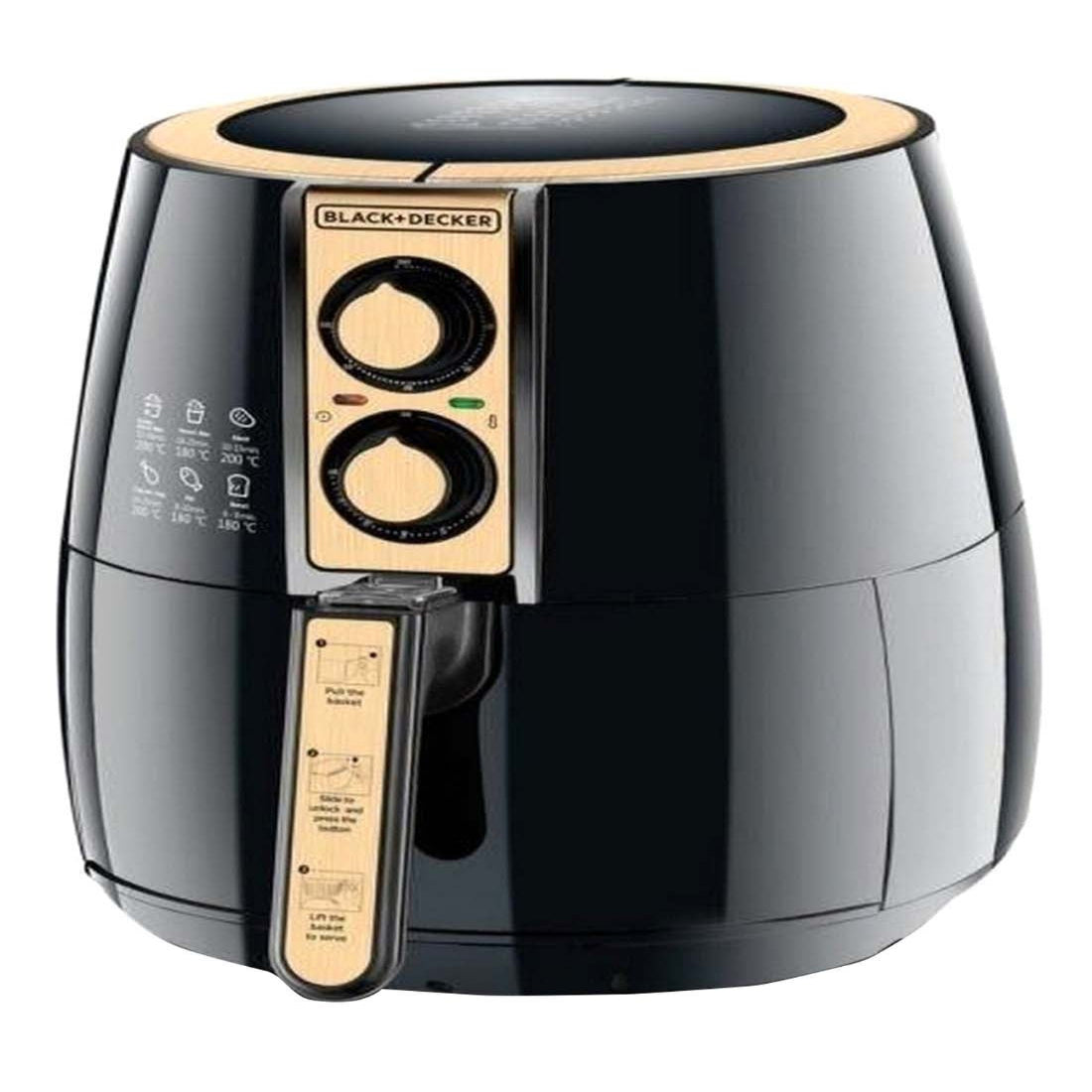 Black & Decker Manual Air Fryer 4L/1.2Kg  - AF300-B5