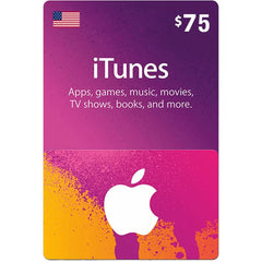 Apple Itunes E-Cards iTunes Gift Card - $ 75[US]