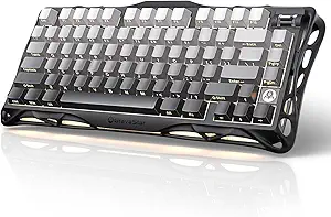 GravaStar Mercury K1 75% Wireless Mechanical Gaming Keyboard,Gradient Black