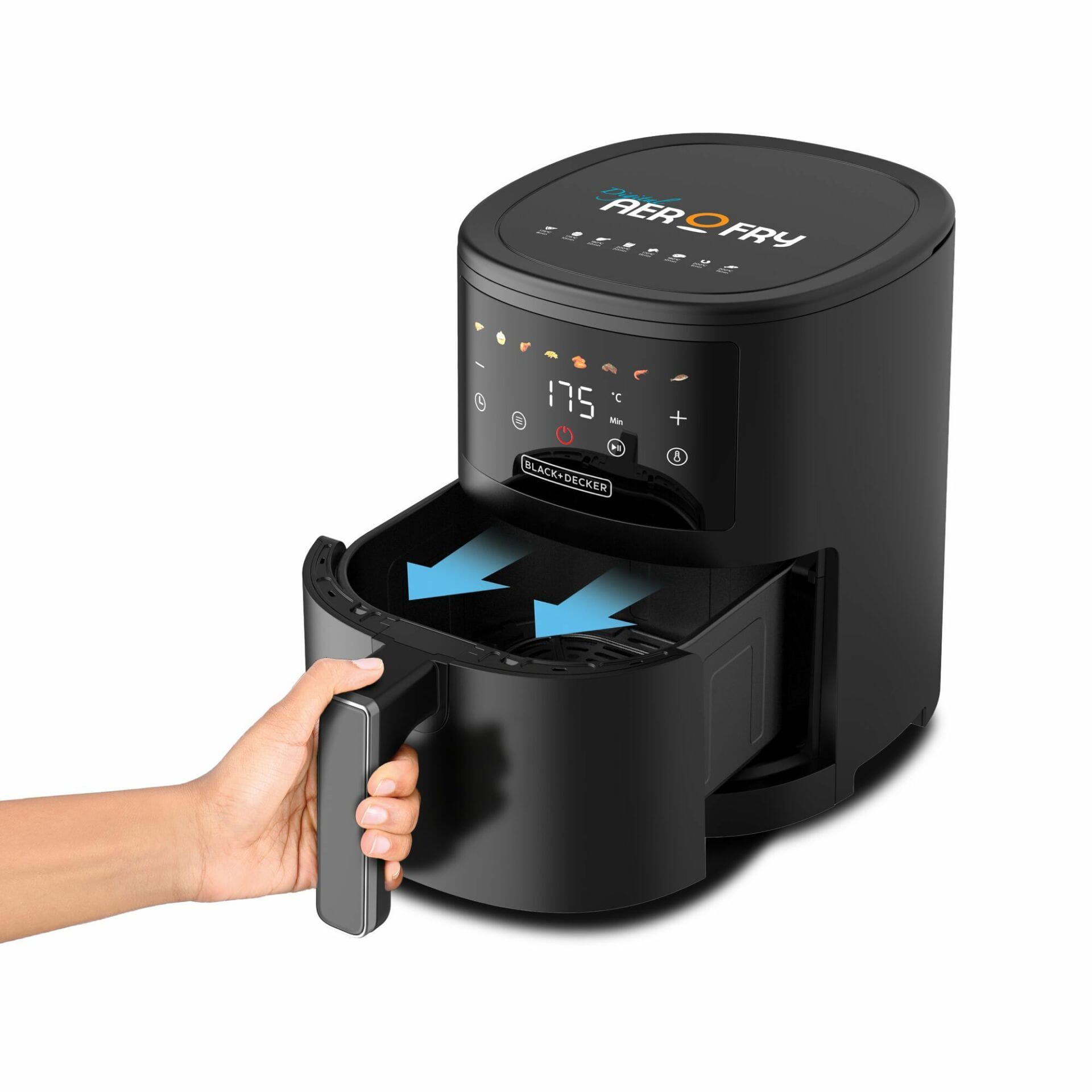 Black & Decker Full Digital ir fryer 3.5L 1500W - 8 Preset function - Colored Menu
