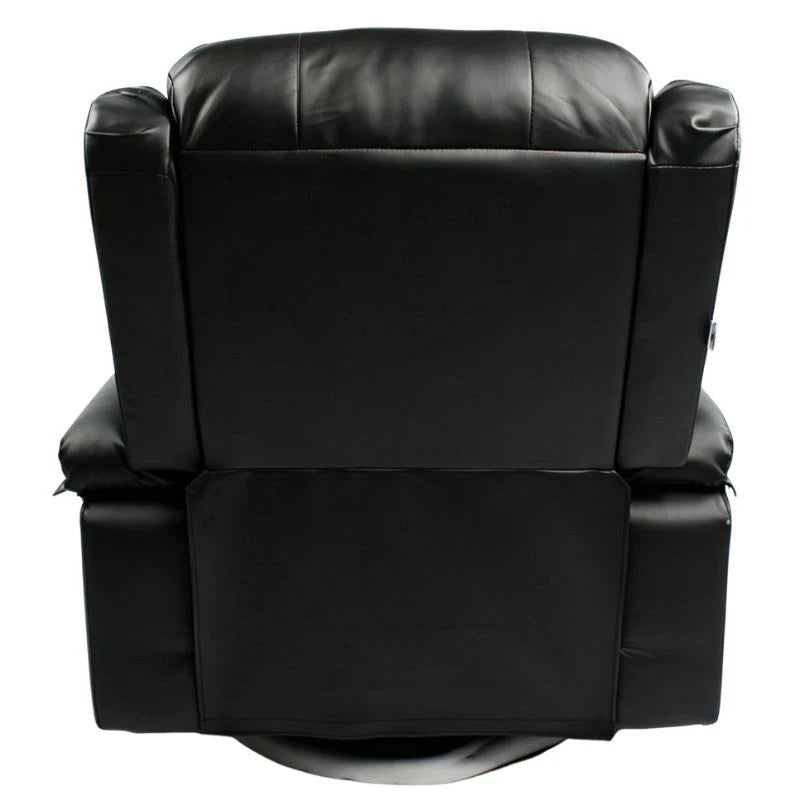 Black Bull Premium Sofa Swivel Rocker Recliner Size (H:107 W: 86 cm) – PU Black