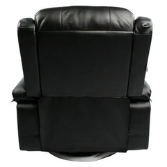 Black Bull Premium Sofa Swivel Rocker Recliner Size (H:107 W: 86 cm) – PU Black