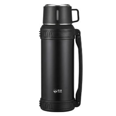 D.Kadi KD9110 Vacuum Bottle 2000ML with Carry Strap - Black