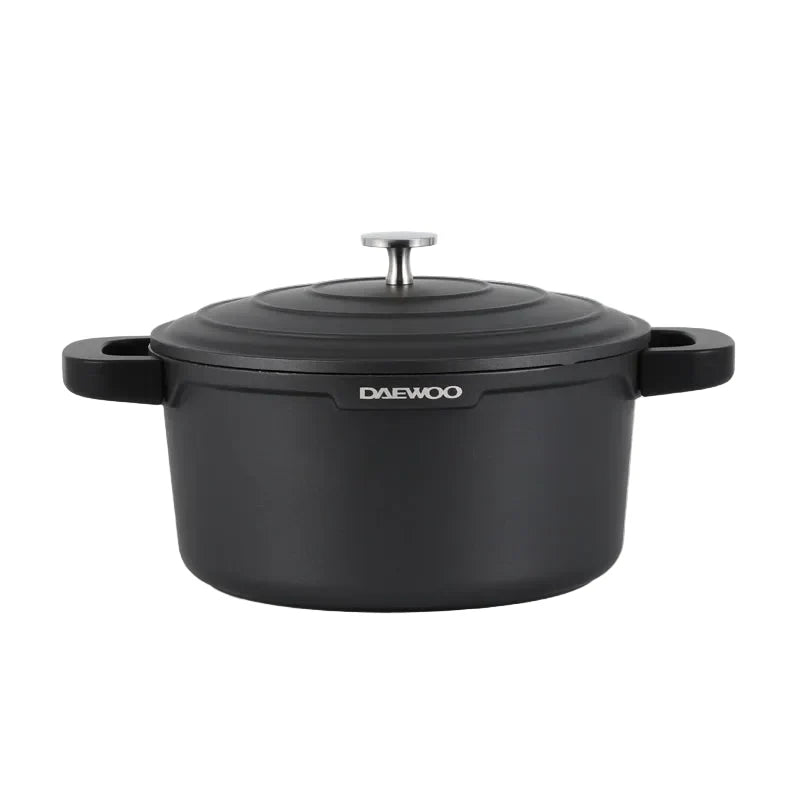Daewoo 24cm Granite Casserole Pot with Lid - DASAG24 (2-Year Warranty)