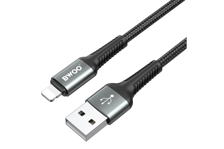 كابل بيانات شحن سريع USB-A إلى لايتنينغ 3 متر أسود