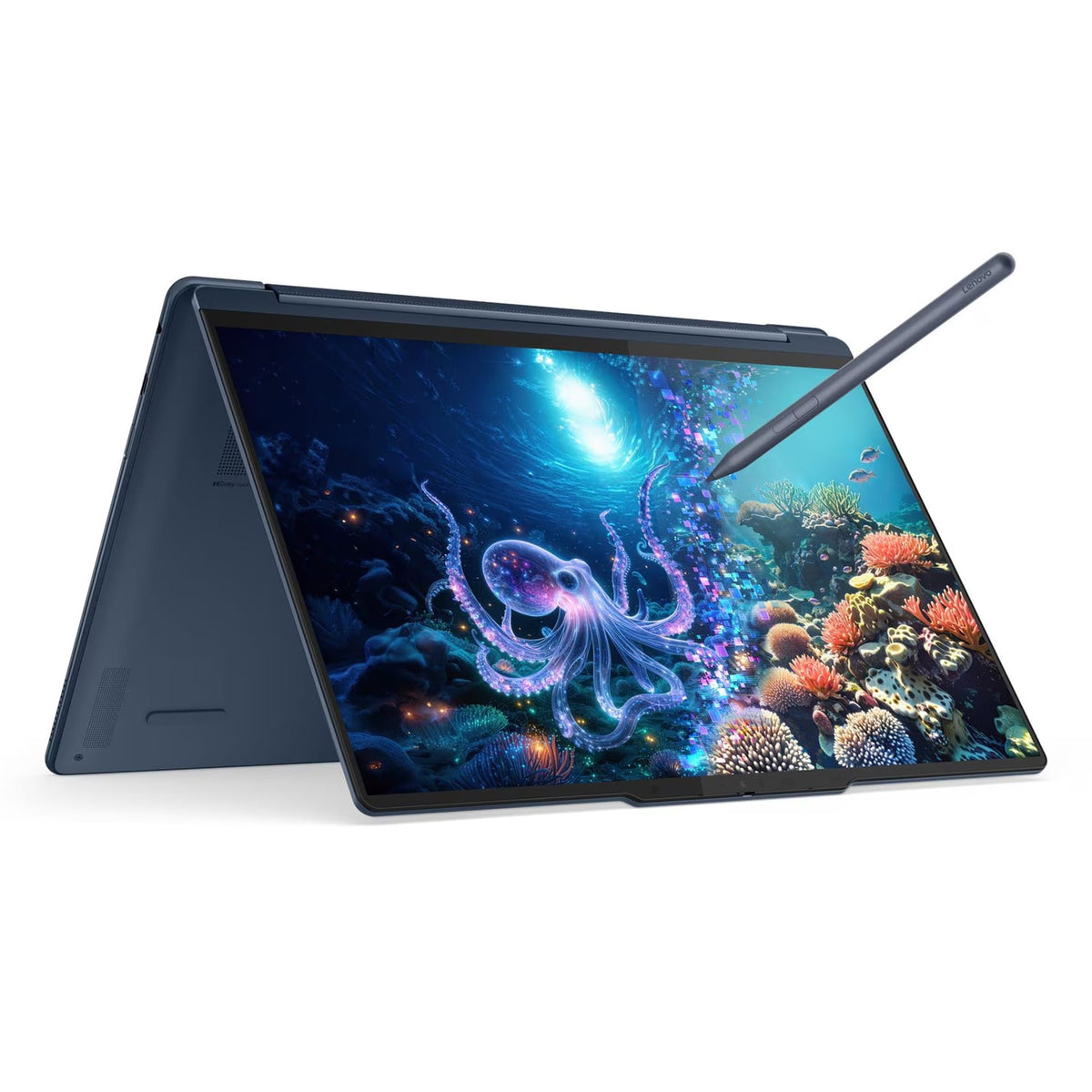 Lenovo Yoga 9 2-in-1 Gen 10 Copilot+ PC - 14" 2.8K WQXGA+ (2880x1800) OLED Multi-Touch / Ultra 7 258V / 32GB / 1TB (NVMe M.2 SSD) / Intel AI Boost, Up to 47 TOPS / Win 11 Home / Lenovo Yoga Pen / Arb/Eng / 2YW / Cosmic Blue - Laptop
