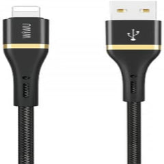 كابل بيانات WIWU Wi-C009 AL بطول 2 متر، أسود اللون