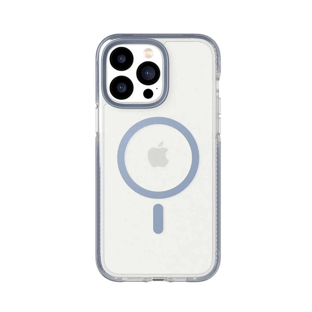 Tech21 Evo Crystal iPhone 14 Pro Max case,Steel Blue