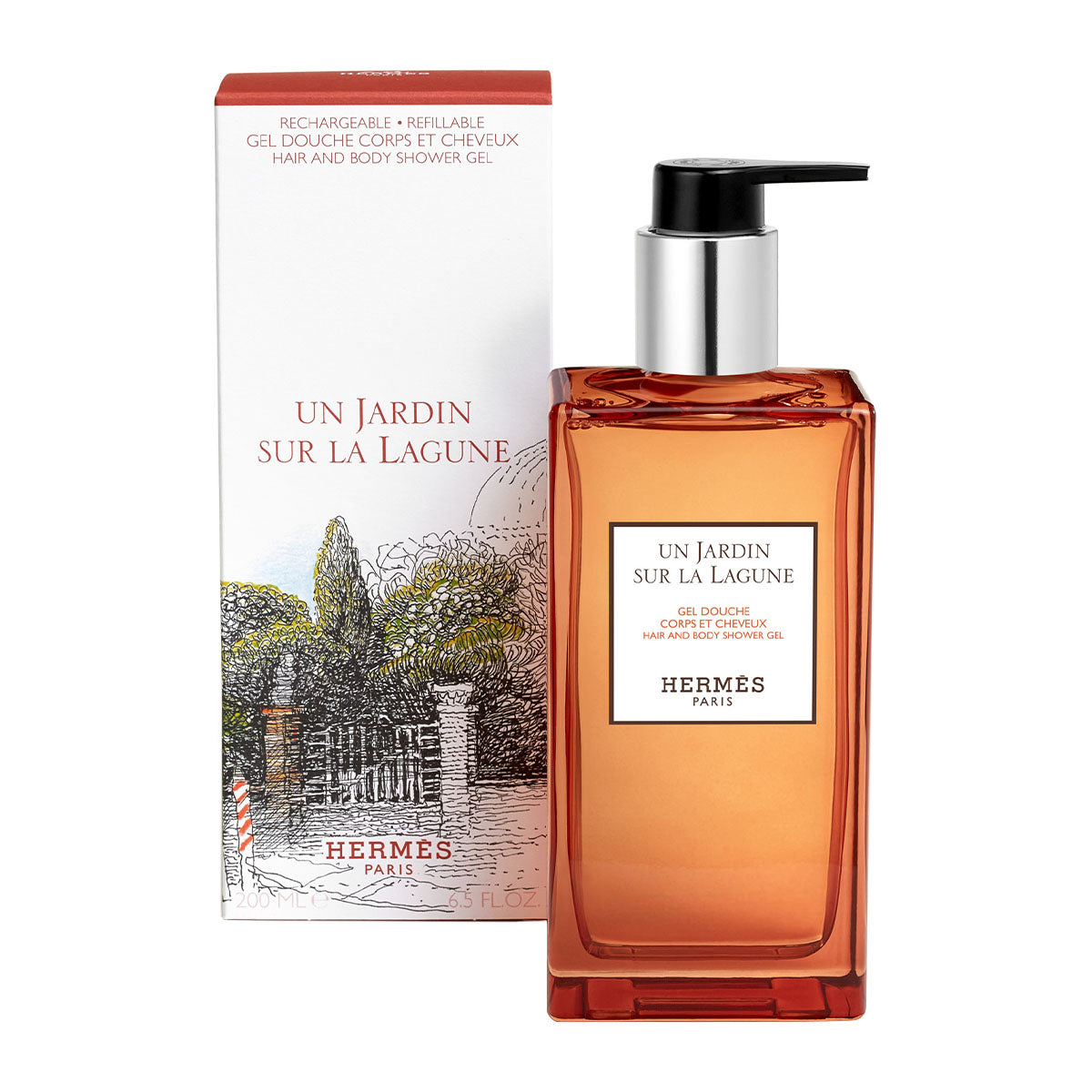 HERMES J. S. Lagune Hair And Body Shower Gel Bottle 200Ml