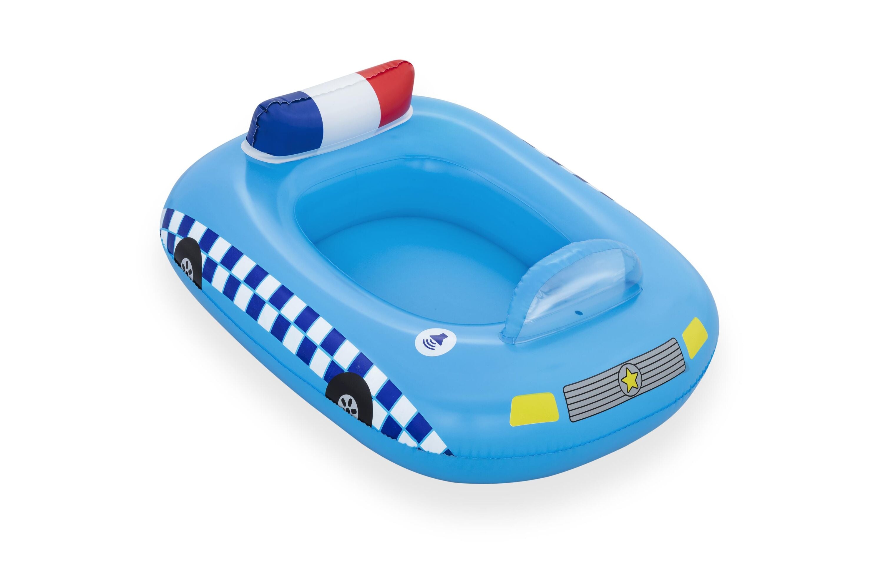 Bestway 97CM X 74CM Funspeakers Police Car Baby Boat (Contents:1 boat) Age 3+
