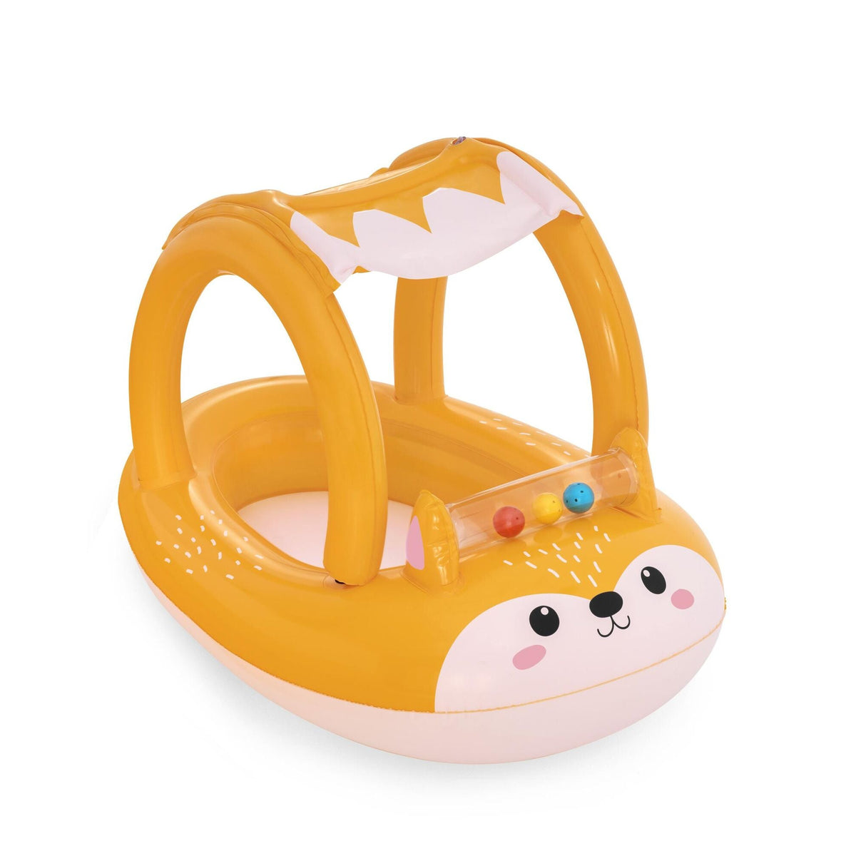 Bestway 94CM X 66CM Friendly Fox Shaded Baby Boat (Contents:1 boat) Age 3+