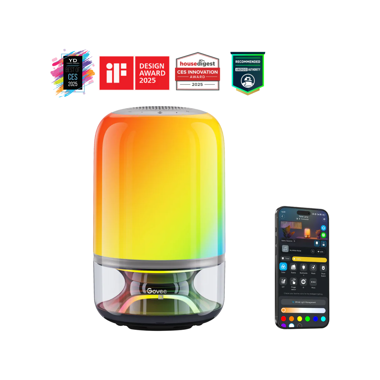 Govee RGBICWW Table Lamp 2 Pro Sound by JBL - H6020