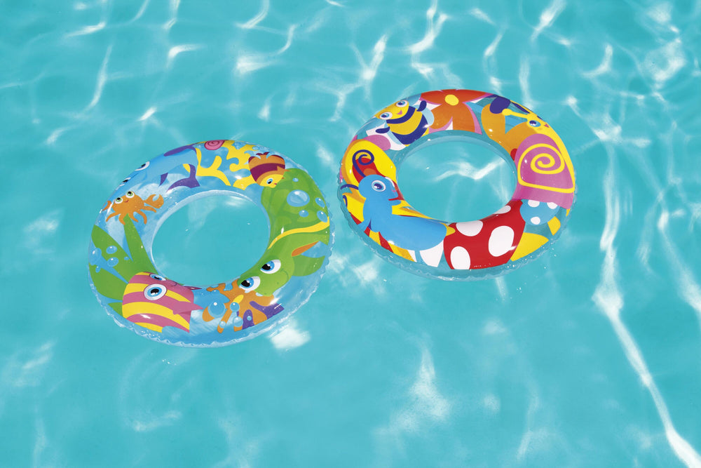 Bestway Φ56CM Designer Swim Ring (Contents: One swim ring.) Age 3-6
