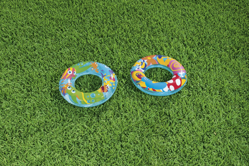 Bestway Φ56CM Designer Swim Ring (Contents: One swim ring.) Age 3-6