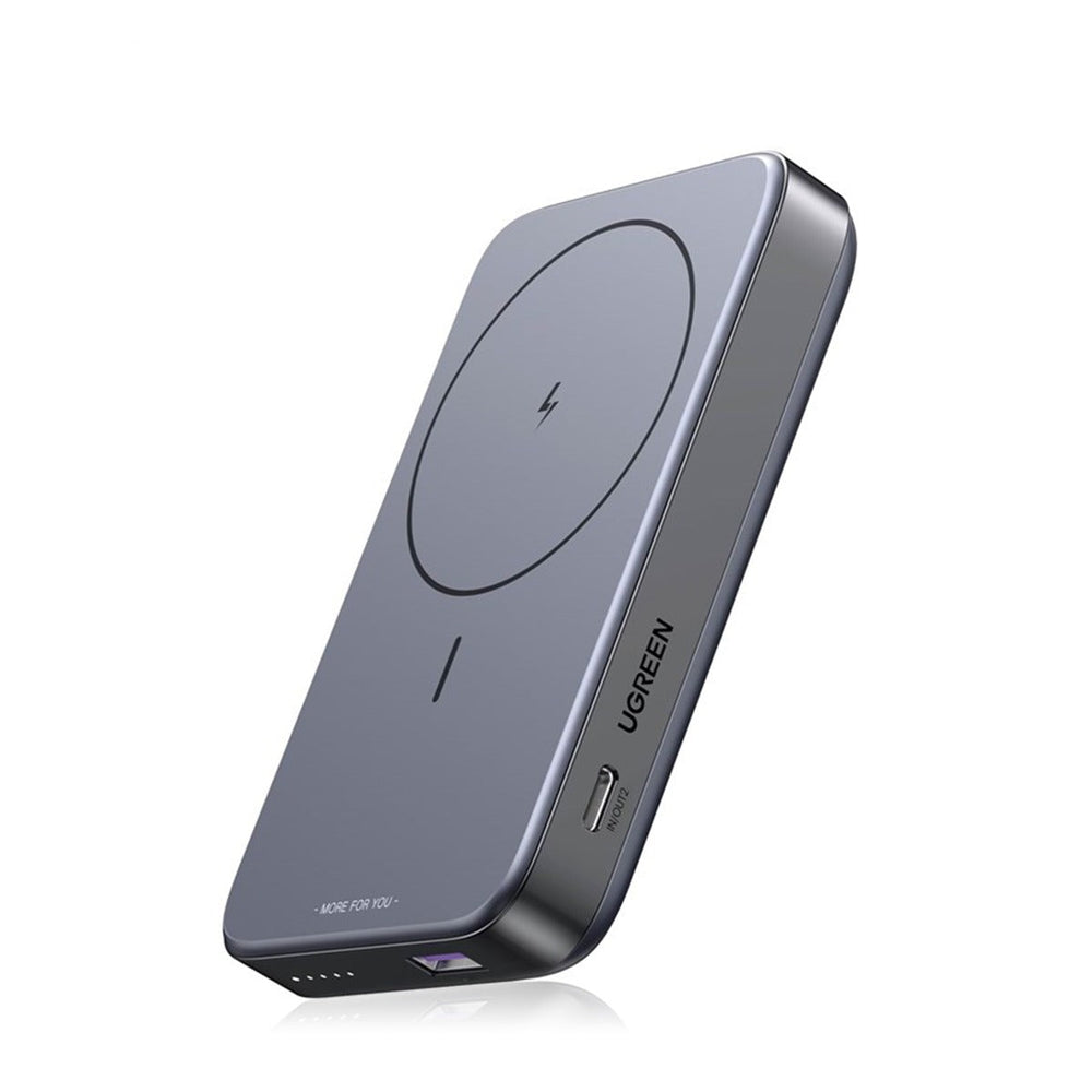 UGREEN 10000mA PD-20W Magnetic Wireless 15W Power Bank (Space Gray) (LY)  PB206