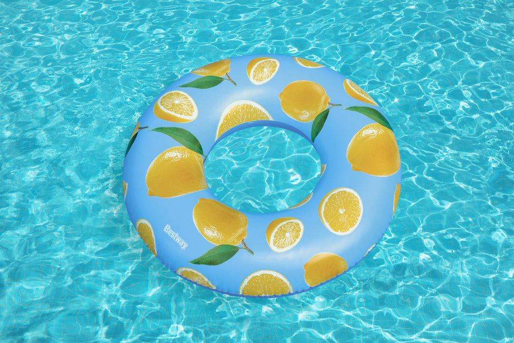 Bestway Φ1.19M Scentsational Lemon Swim Ring (Contents:1 swim ring, repair patch.) Age 12+