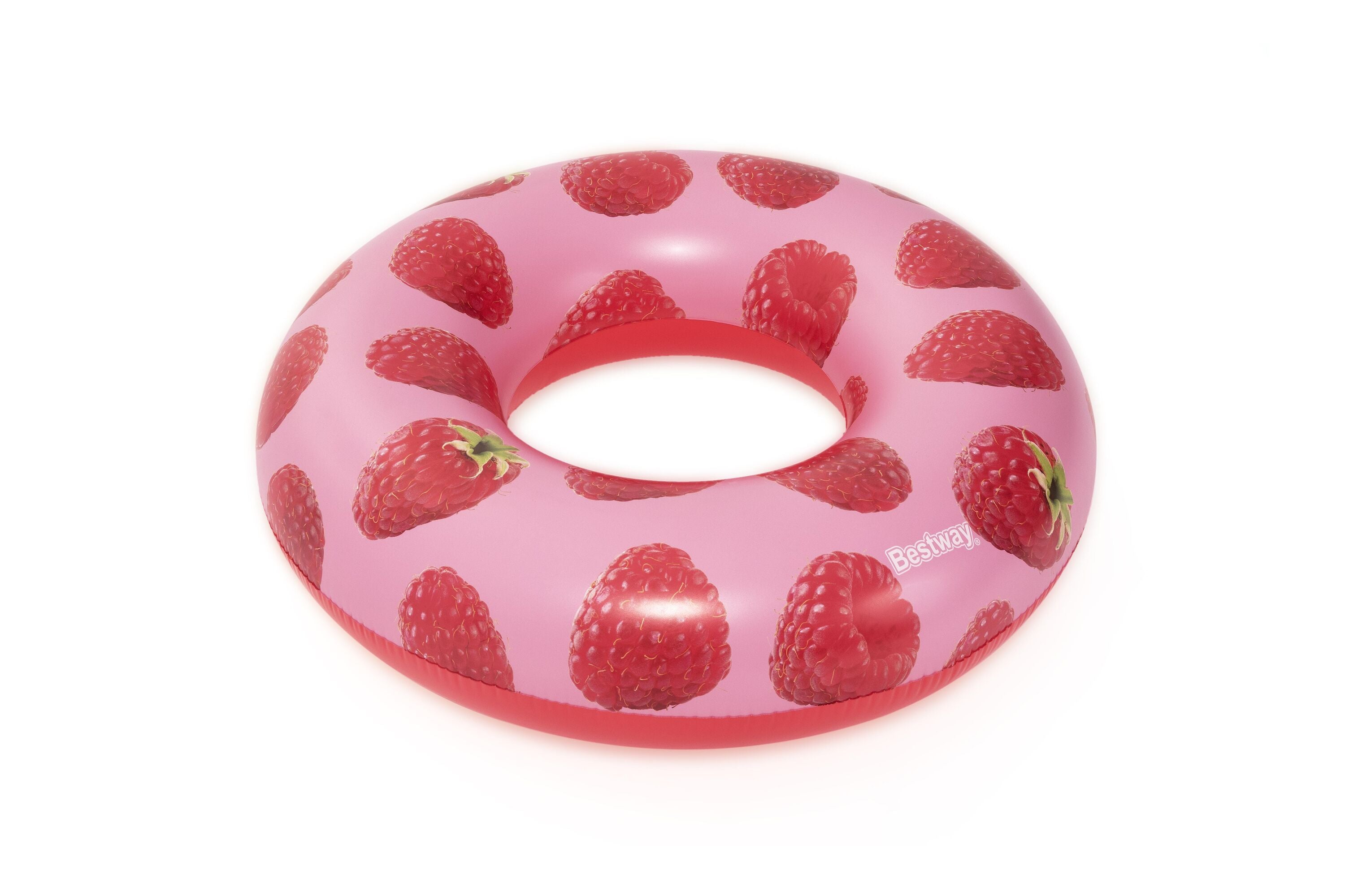 Bestway Φ1.19M Scentsational Raspberry Swim Ring (Contents:1 swim tube, repair patch.) Age 12+