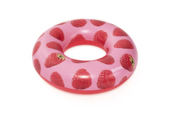 Bestway Φ1.19M Scentsational Raspberry Swim Ring (Contents:1 swim tube, repair patch.) Age 12+
