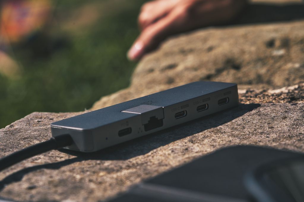 Xtrememac Type-C 5 In 1 Hub Max Pro For Macbook Pro 14' & 16' - Ethernet, Usb-C Pd 100W, 3* Usb-C