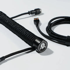 كابل USB GravaStar Coiled Aviator - أسود