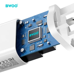 مجموعة شحن بمنفذ مزدوج مع كابل بيانات USB-A إلى Micro USB