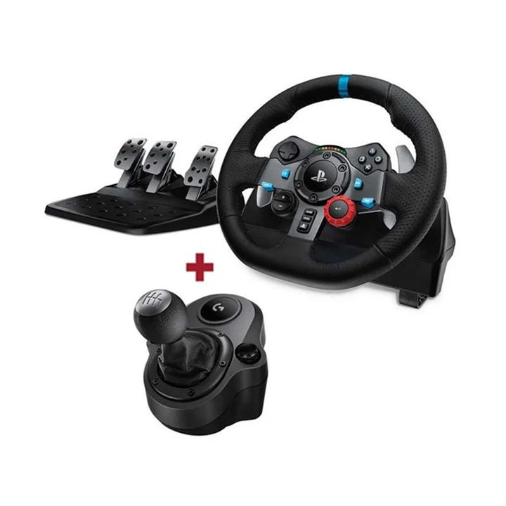 Bundle : Sony PlayStation 5 (PS5) Console Slim - Digital Edition + Logitech Driving Force G29 Racing Wheel + Driving Force Shifter