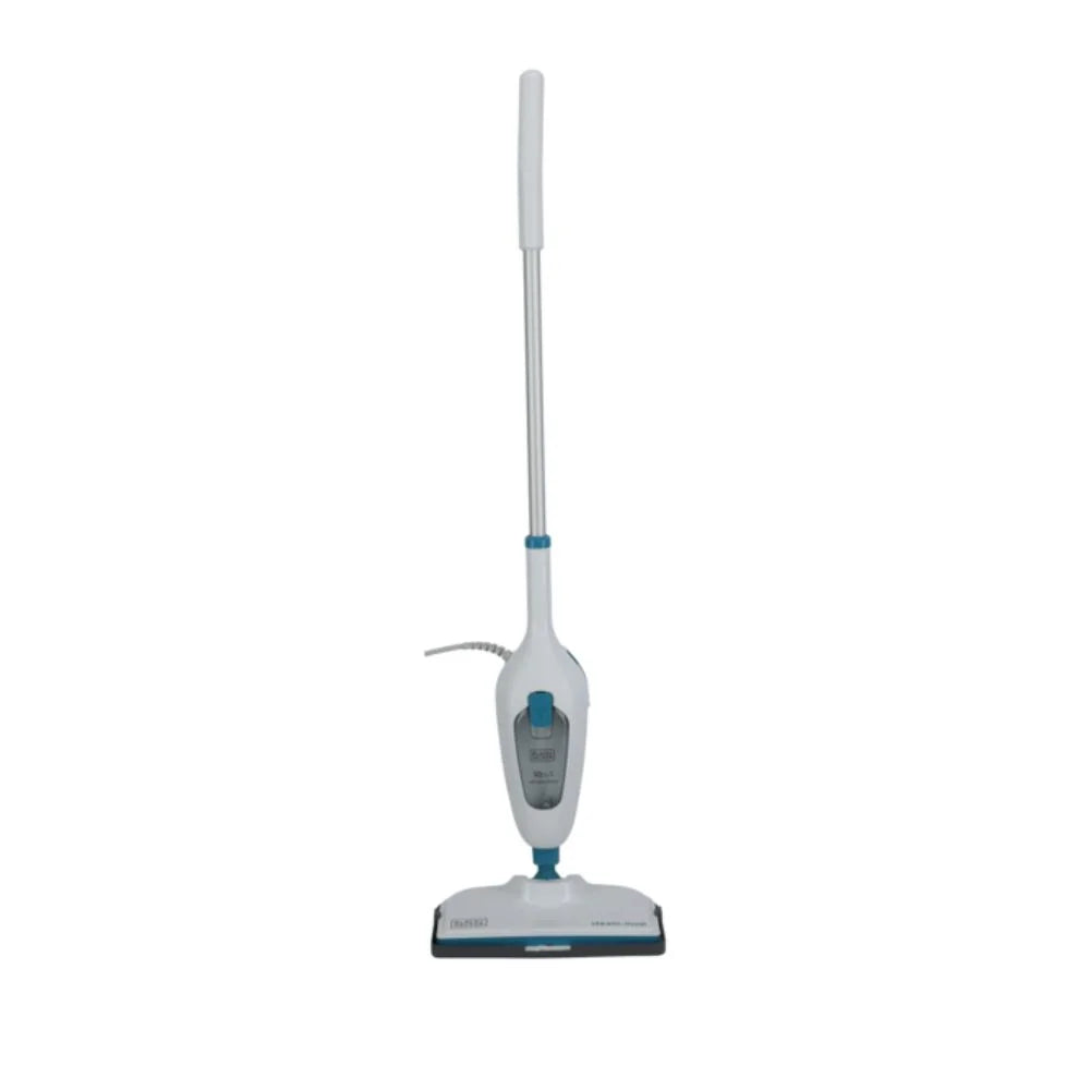 Black+Decker 1300W 10-in-1 Steam Mop, White/Blue - FSMH13E10-B5