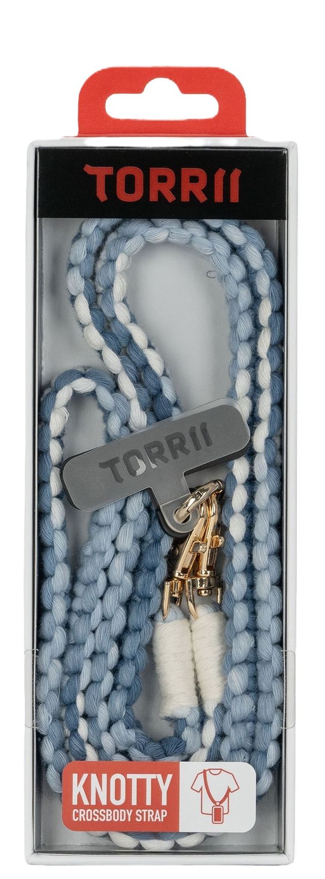 Torrii Knotty Braided Crossbody Strap – Gradient Blue-4897078509001