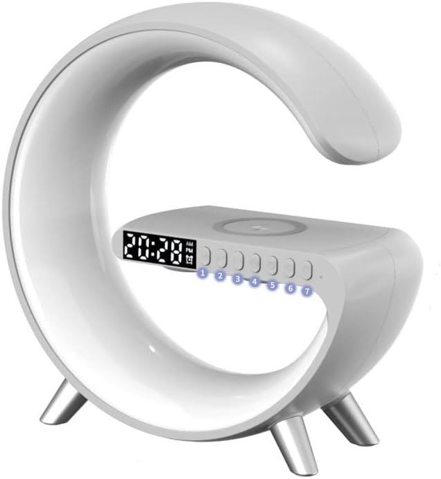 NHE Smart BT Light Speaker With Wireless Charger & Alarm