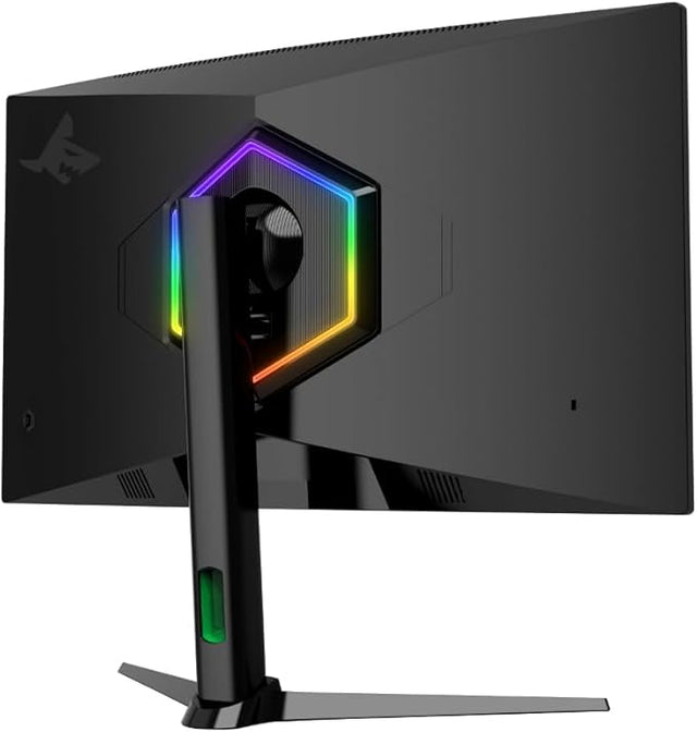 SHARX Gaming Monitor 27", OD 300Hz Refresh Rate, 0.3ms (MPRT) Response Time, Curved VA, FHD, 2.1HDMI, Adjustable Stand, RGB Backlight, 3W Speaker, Free Sync, G-Sync Compatible.
