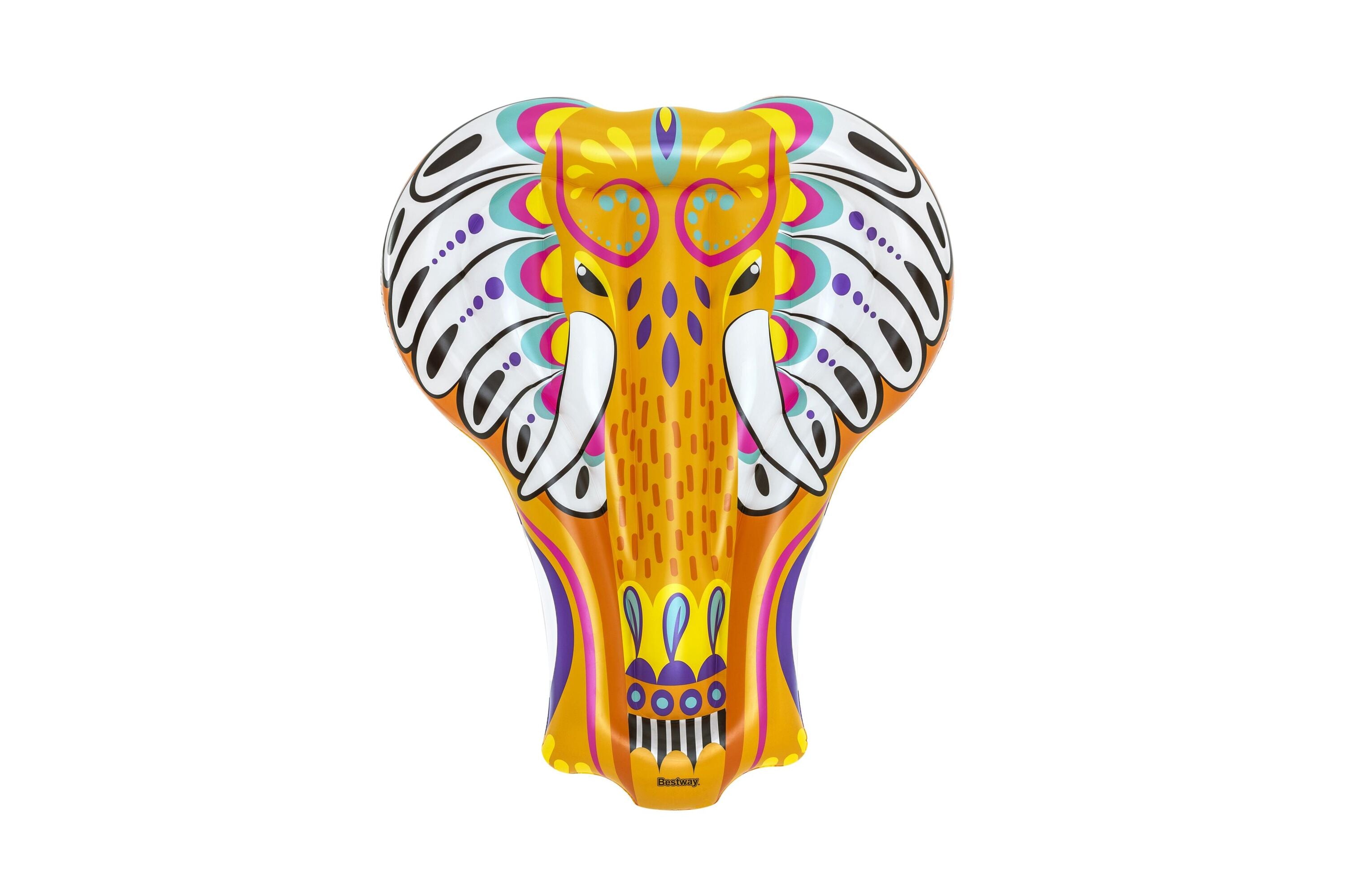 Bestway 1.83M X 1.53M Flirty Fiesta Elephant Island (Contents: 1 island, repair patch)
