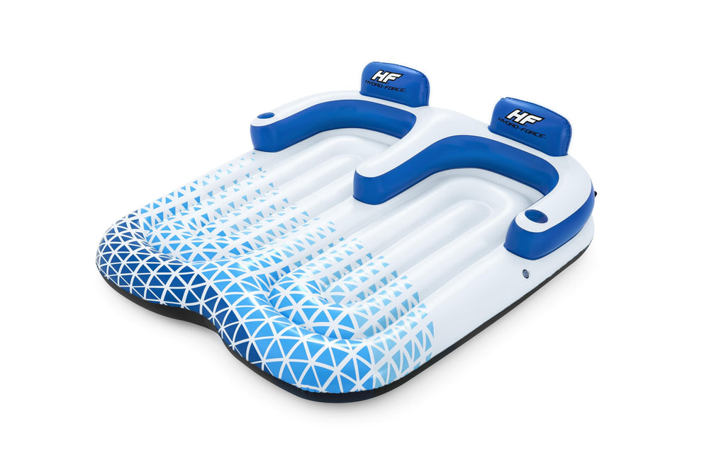 Bestway 1.96M X 1.93M Indigo Wave Double Lounge (Contents:1 lounge, repair patch)