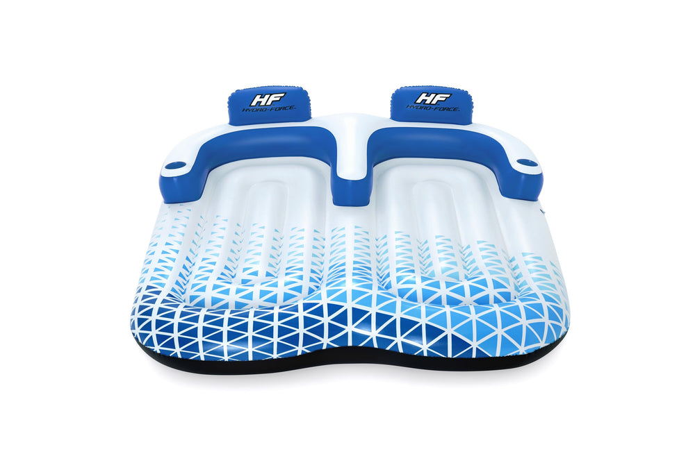 Bestway 1.96M X 1.93M Indigo Wave Double Lounge (Contents:1 lounge, repair patch)