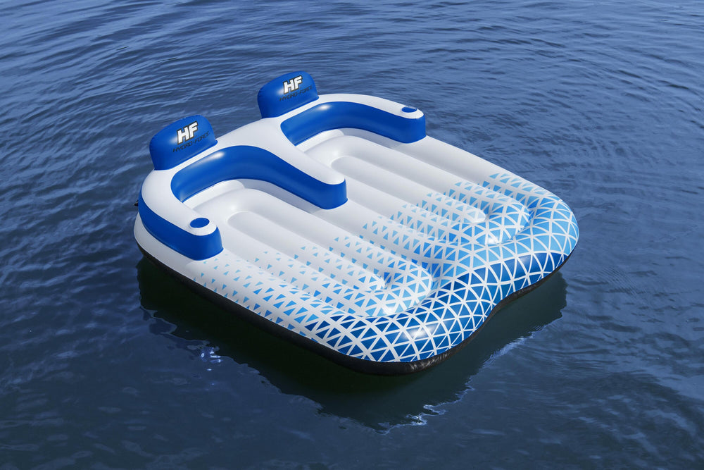 Bestway 1.96M X 1.93M Indigo Wave Double Lounge (Contents:1 lounge, repair patch)