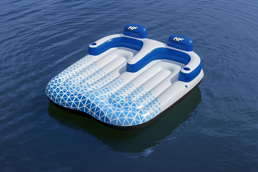 Bestway 1.96M X 1.93M Indigo Wave Double Lounge (Contents:1 lounge, repair patch)