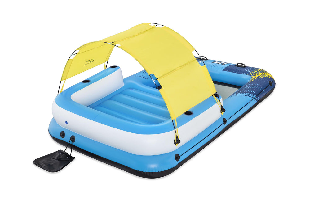 Bestway 3.20M X 1.98M Summer Oasis Island (Contents:1 island, 1 sunshade, 1 anchor bag,repair patch)
