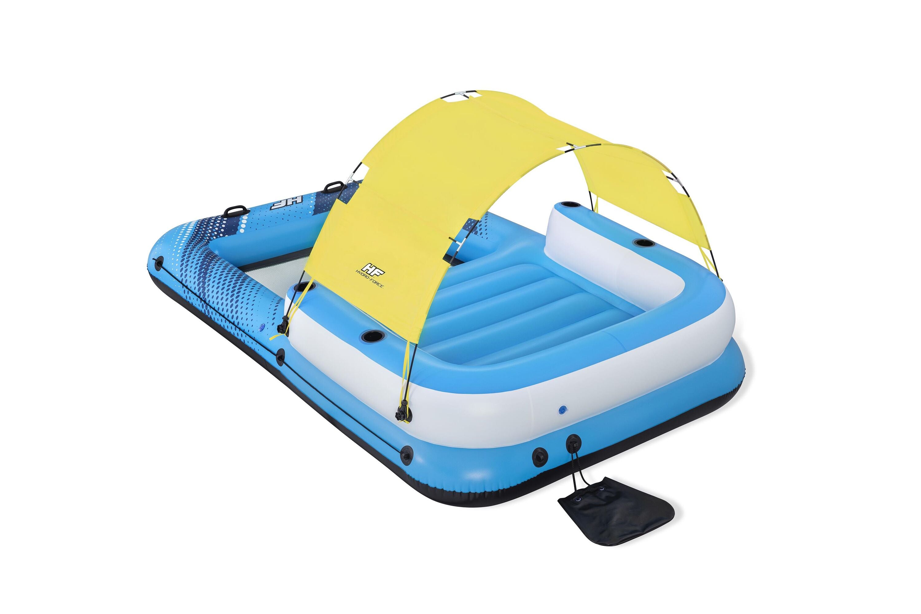 Bestway 3.20M X 1.98M Summer Oasis Island (Contents:1 island, 1 sunshade, 1 anchor bag,repair patch)