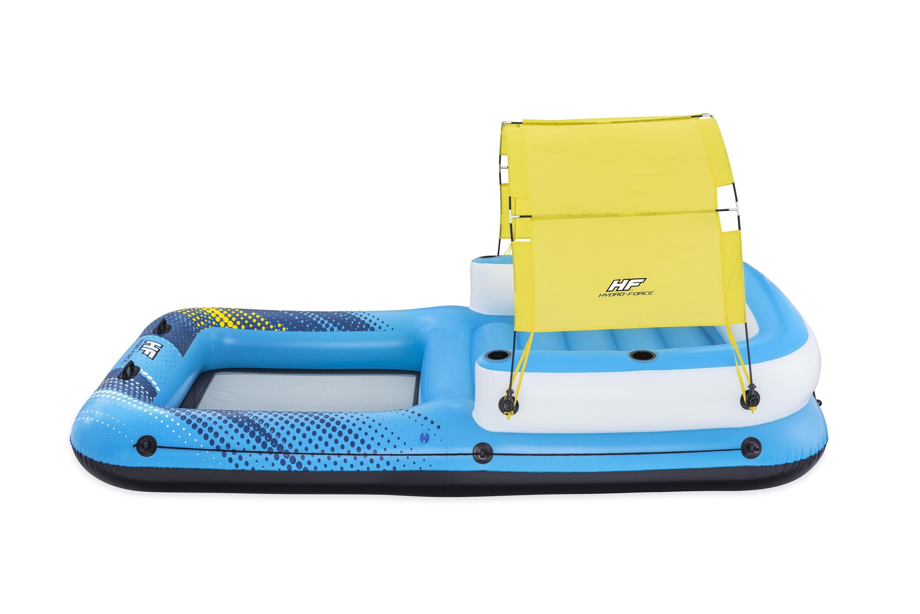 Bestway 3.20M X 1.98M Summer Oasis Island (Contents:1 island, 1 sunshade, 1 anchor bag,repair patch)