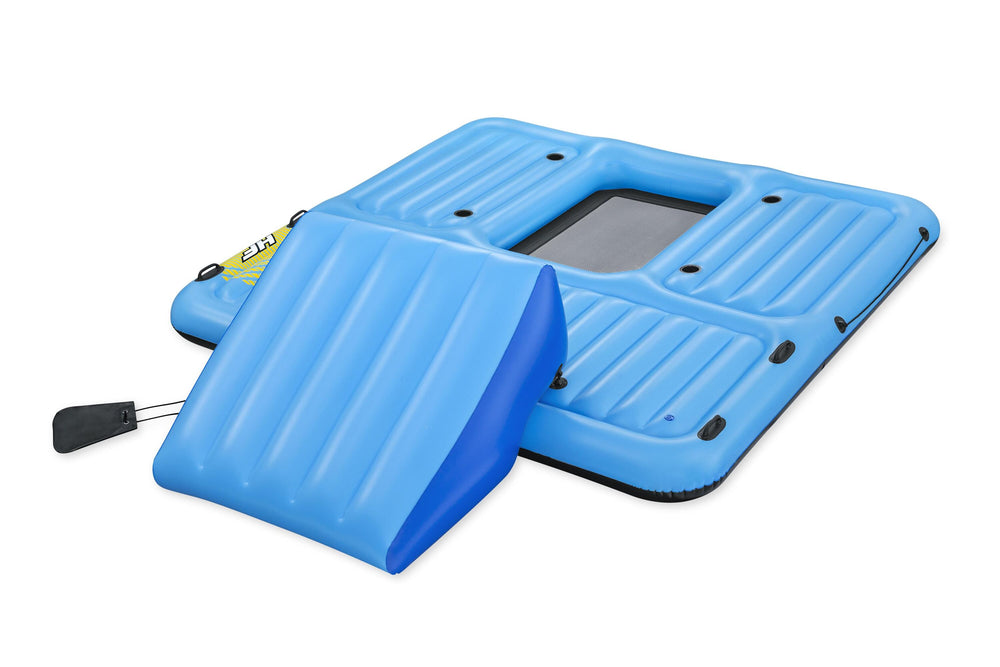 Bestway 3.76M X 3.11M Summer Slide Activity Island (1 island,1 slide,1 anchor bag, repair patch.)
