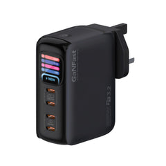 Promate Prime-165 165W GaNFast USB-C Charger with 4 USB-C Ports, Dual 140W PD 3.2 Outputs