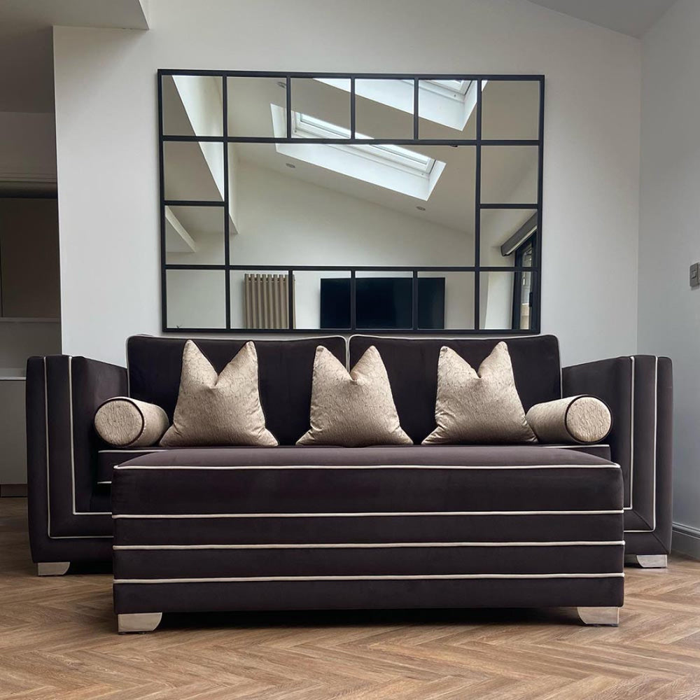 Large window design rectangular mirrors