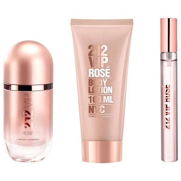 212 Vip Rose 3pcs Gift Set by Carolina Herrera