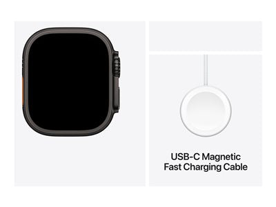 APPLE WATCH ULTRA 2 GPS + CELLULAR 49MM BLACK TITANIUM CASE WITH BLACK OCEAN BAND