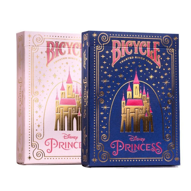 disney princess playing cards blue