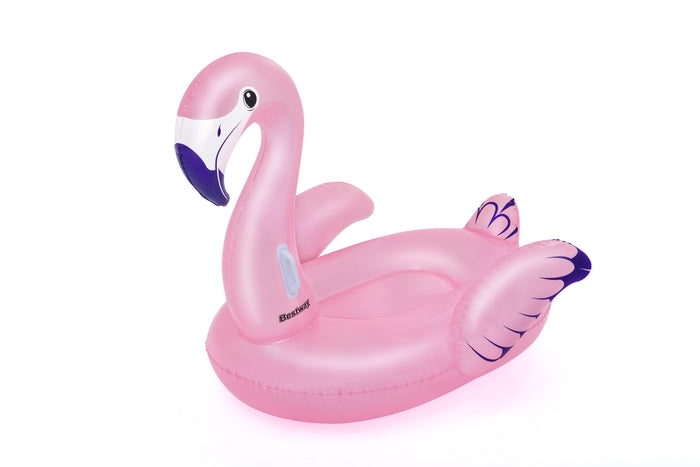 BESTWAY 1.53M X 1.43M LUXURY FLAMINGO (Contents:1 ride-on, repair patch)